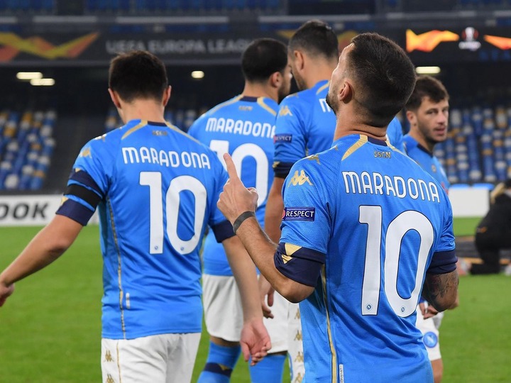 Napoli pay tribute to favourite son Diego Maradona ahead of the Europa  League tie - Mirror Online