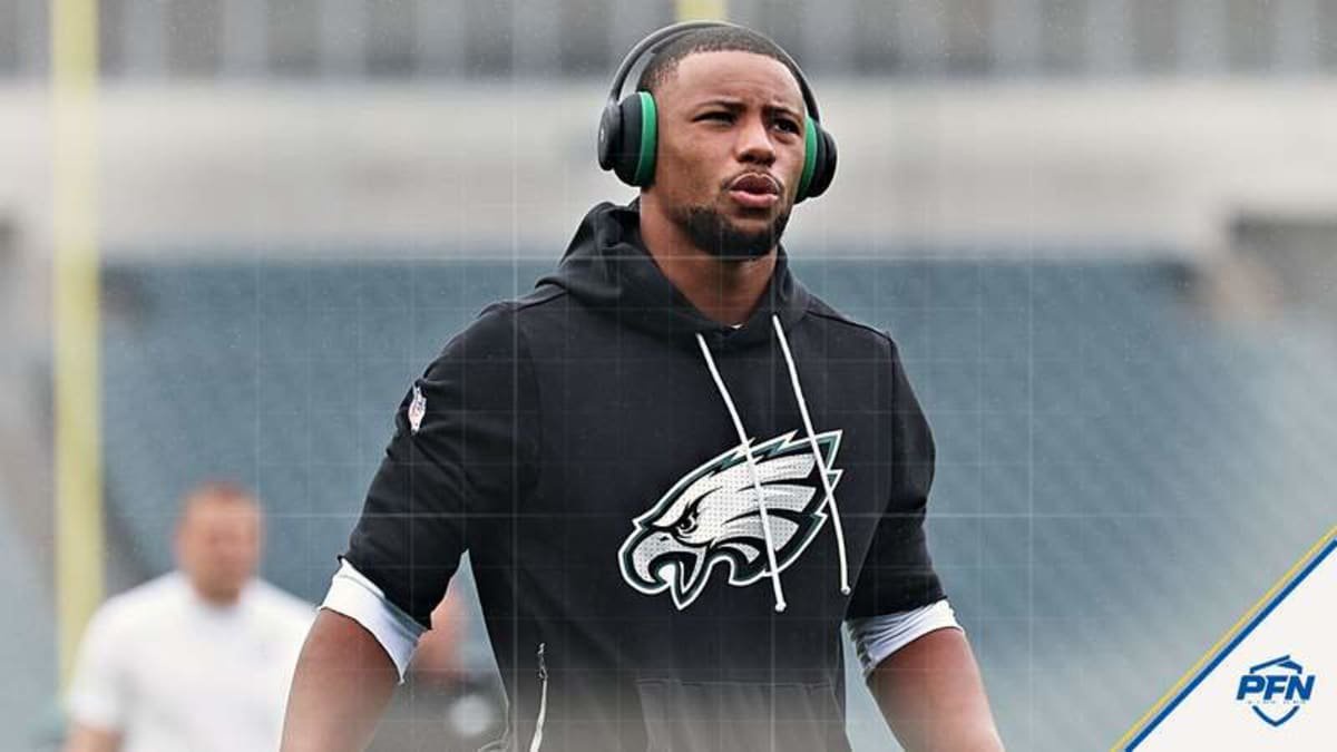 Philadelphia Eagles running back Saquon Barkley.