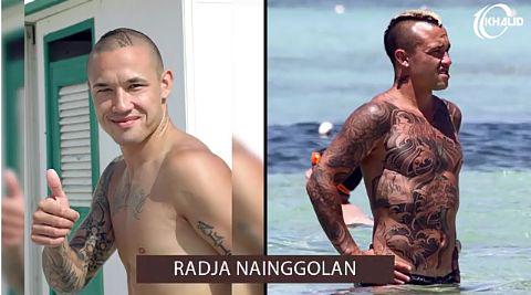 Nangolang before and after getting a tattoo 