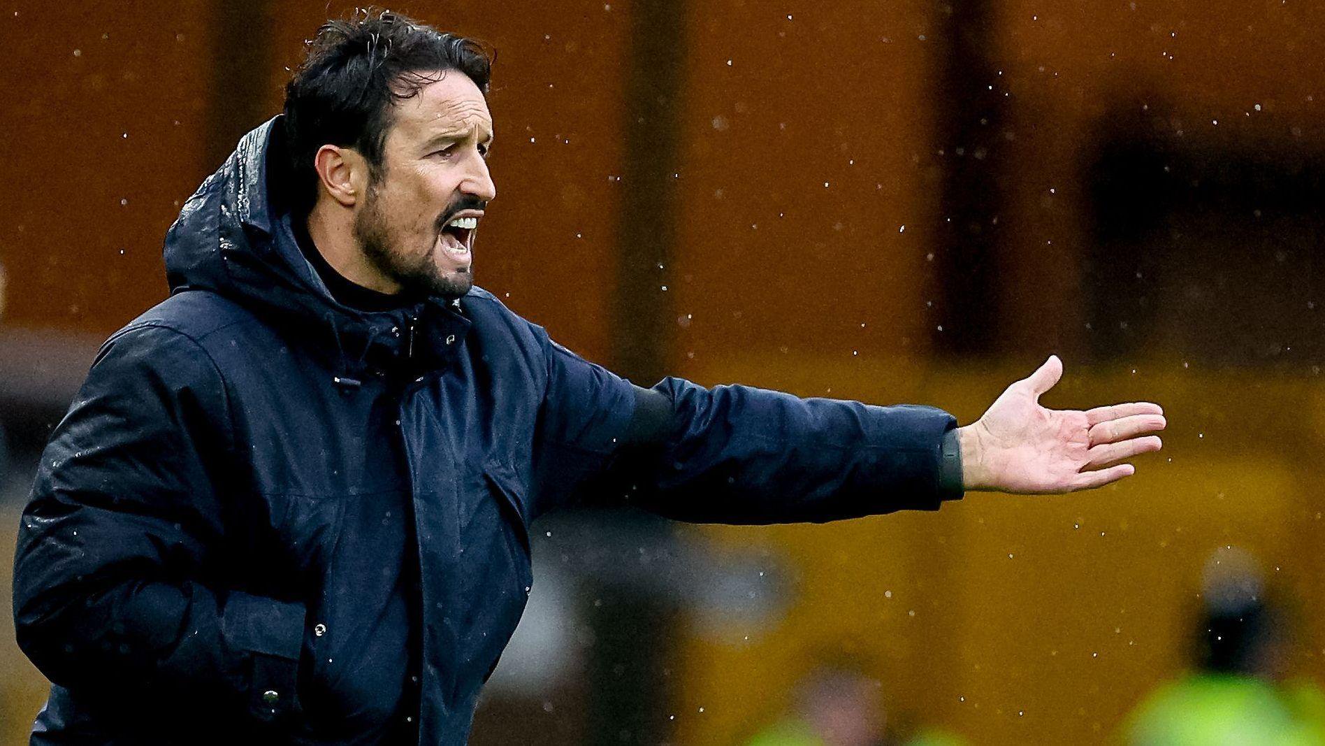 Cesar Peixoto directs the midfield traffic during Wolves' 1-0 home win over Watford at Molineux (Saturday 23 October 2026).