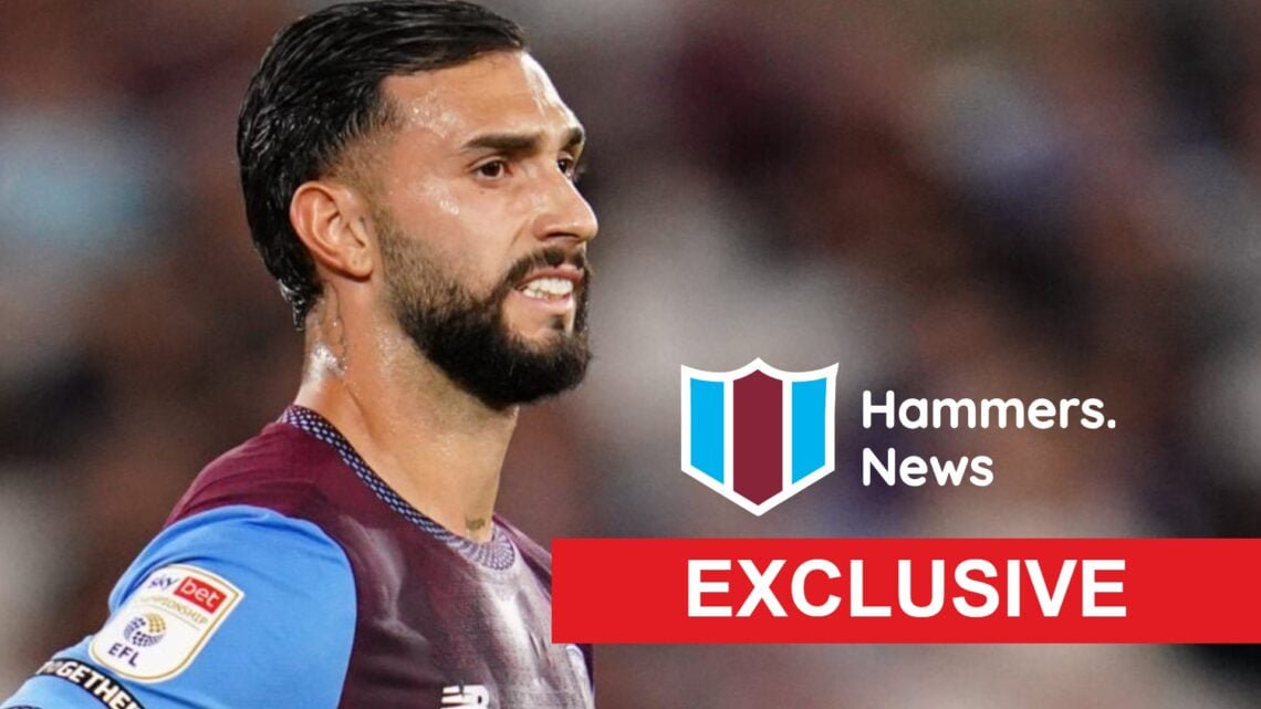 West Ham striker Valentin 'Taty' Castellanos looks dejected