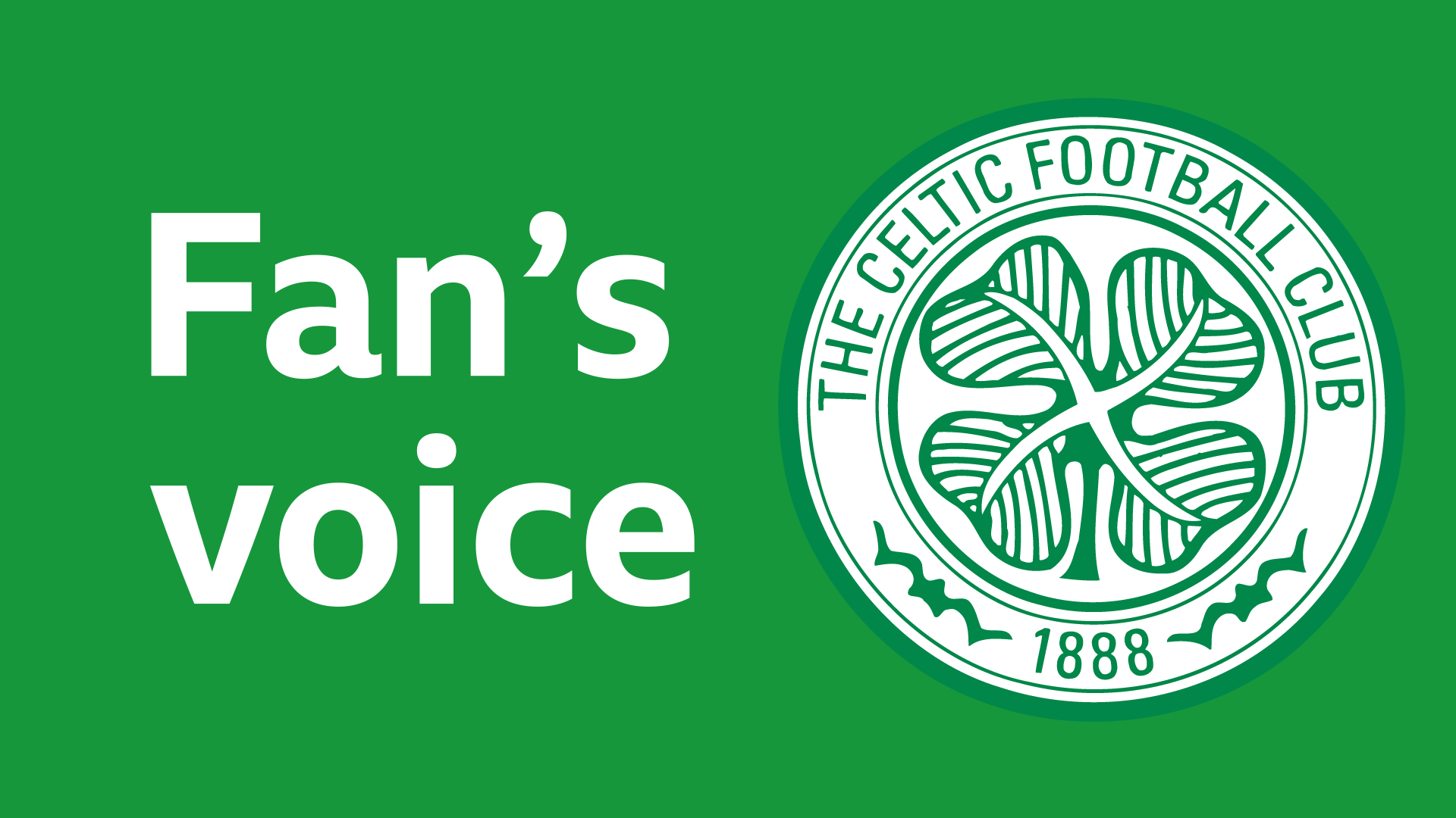 Celtic fan voice graphic