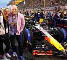 Scarcely a week passes without Zara and Mike, 45, attending some glitzy function, writes Natasha Livingstone. The couple beside winner Max Verstappen’s car at the Bahrain grand prix held in March