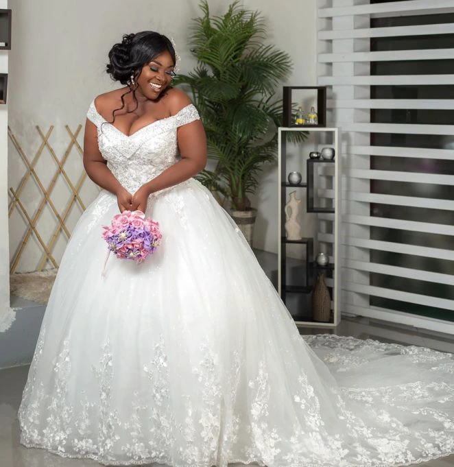 See how beautiful Emelia Brobbey looks in her wedding gown (photos)