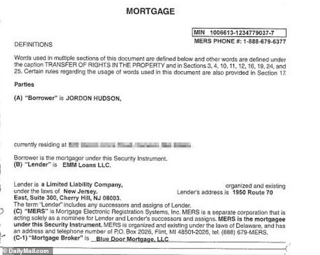 Records show she got another substantial mortgage of $1.1million on the home, which is also divided up into three apartments
