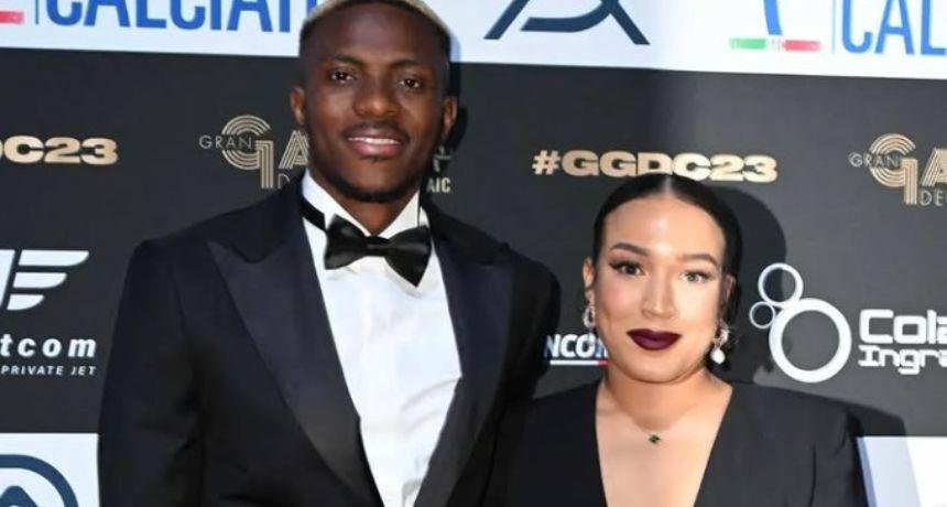 Osimhen welcomes second child with Cameroonian-German girlfriend