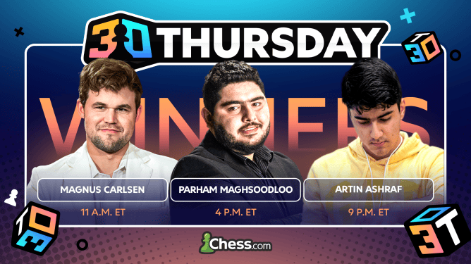 Heartbreak For Minh Le, Victories For Carlsen, Maghsoodloo, Ashraf In 3 0 Thursday