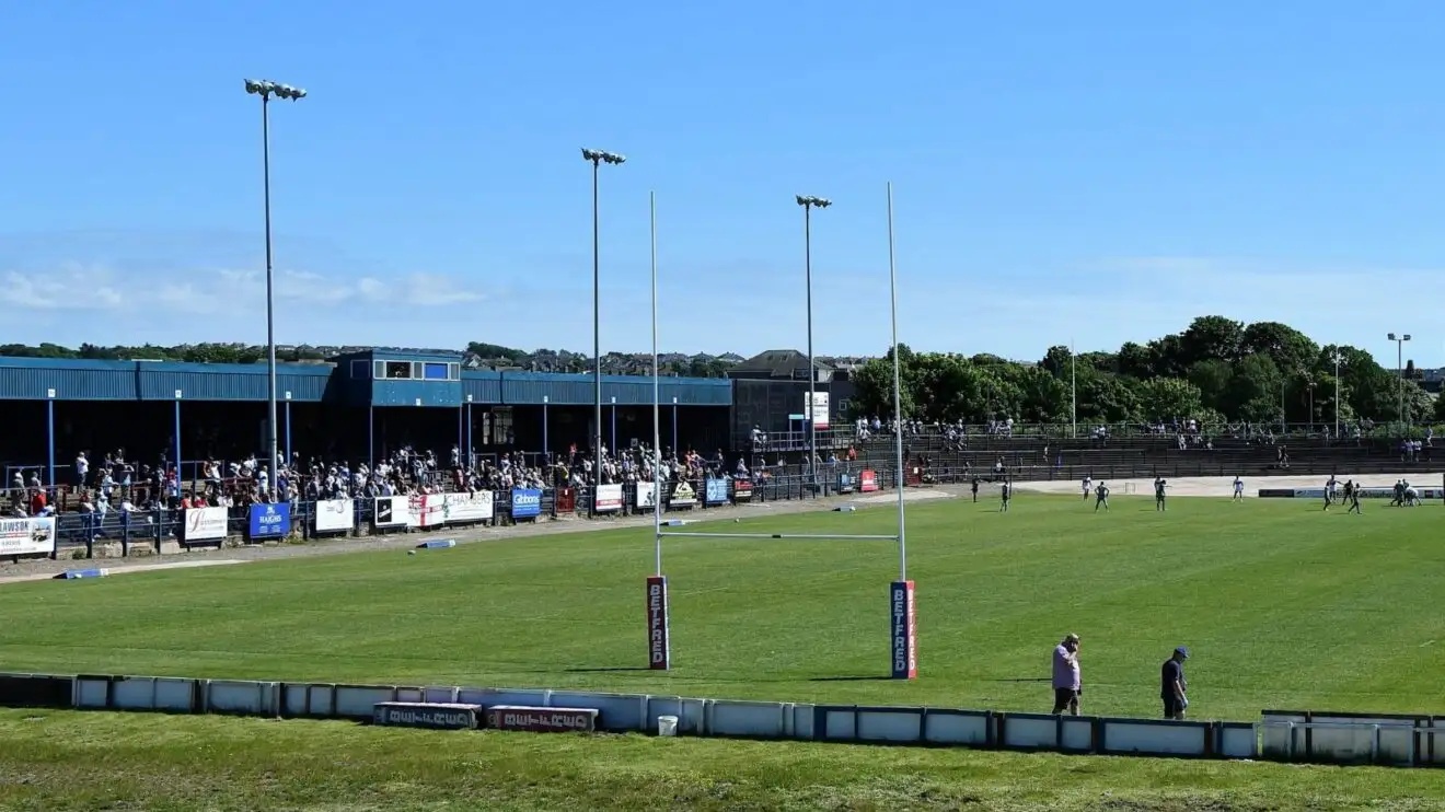 A general view of Derwent Park, the home of Workington Town