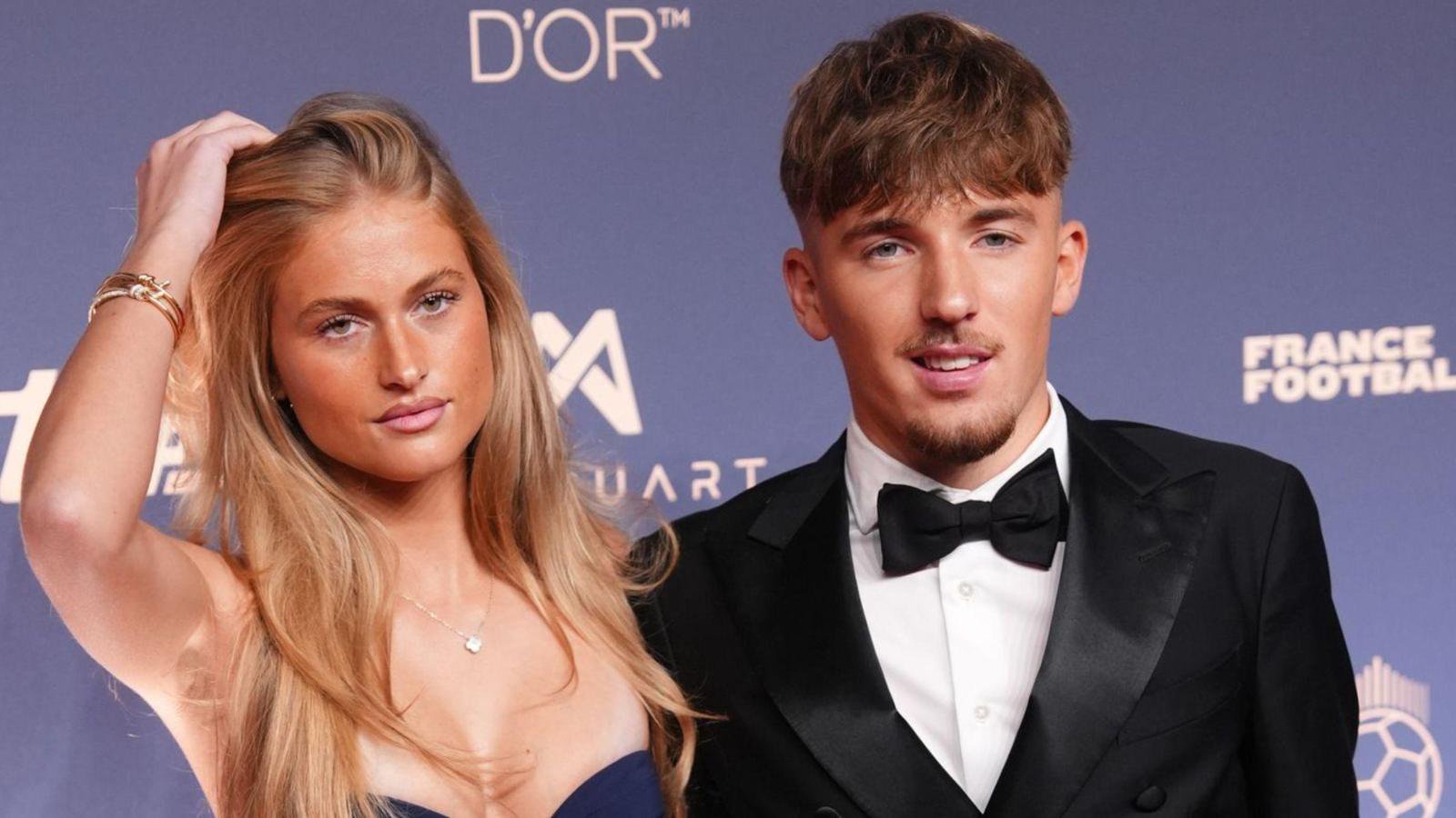 Lennart Karl und Freundin Zoe bei der Verleihung des Ballon d‘Or in London.