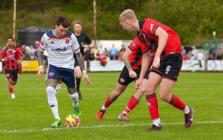 Owen James in action at Kettering in September. Photo: Paul Grant