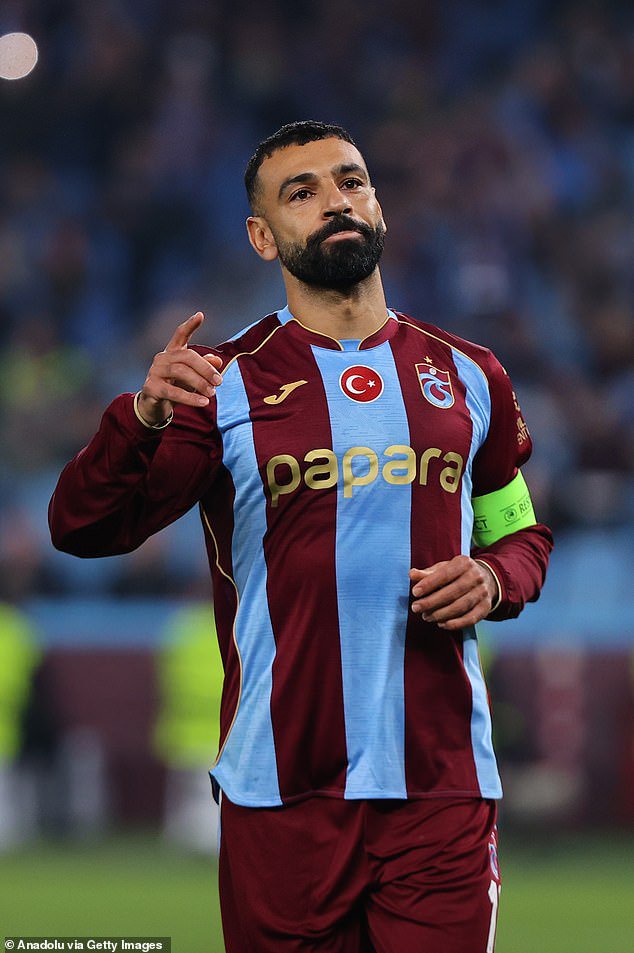 Mo Salah scored a penalty in the 2-0 win for Trabzonspor at home to Hearts