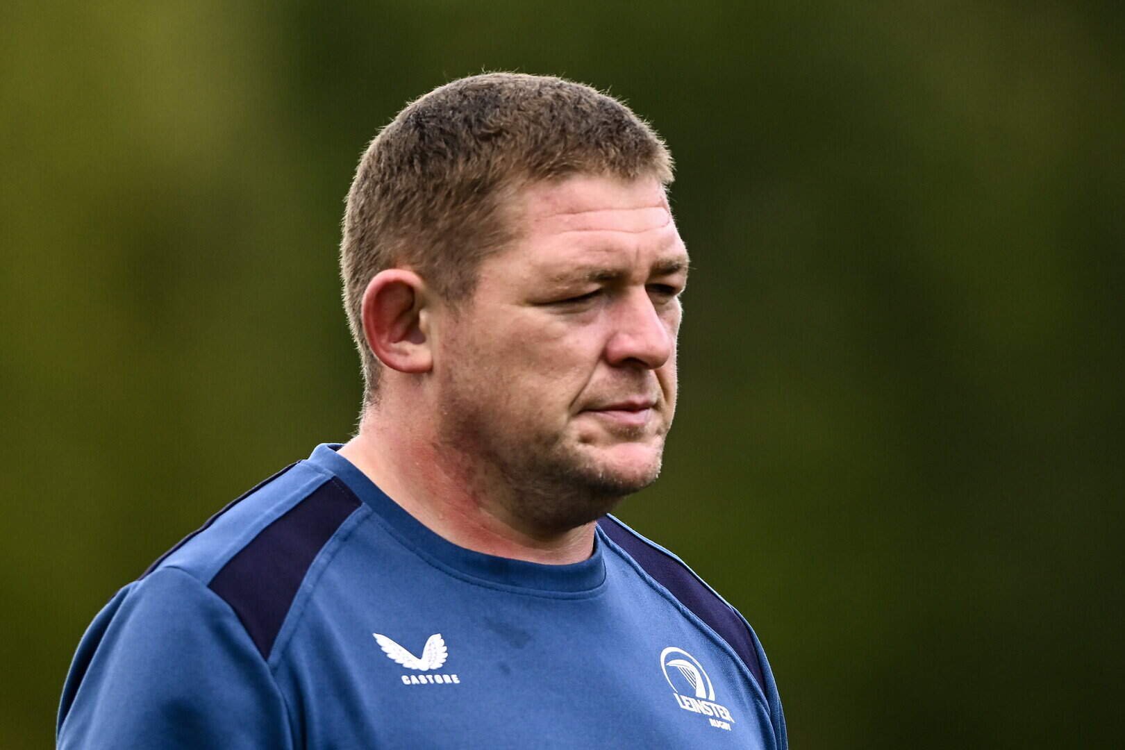 Tadhg Furlong during a Leinster training session at UCD this week 