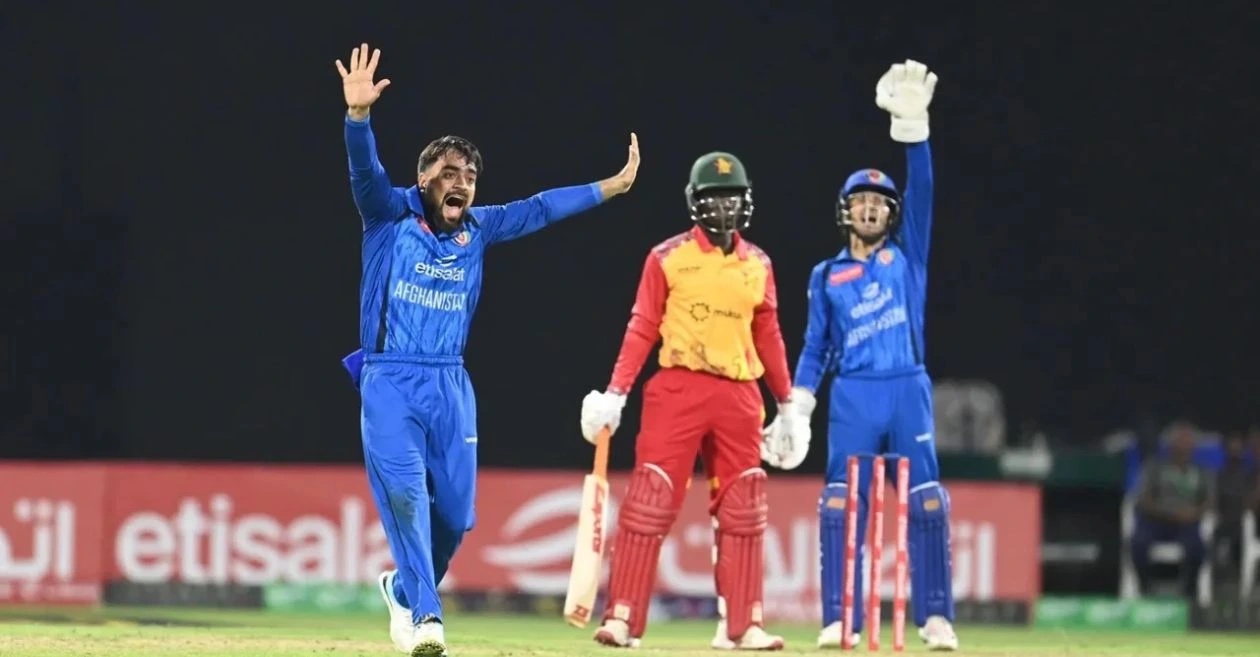 Rashid Khan achieves historic feat during Afghanistan’s series-clinching win over Zimbabwe in 2nd T20I