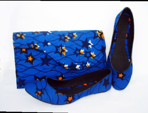 ankara bags and shoes