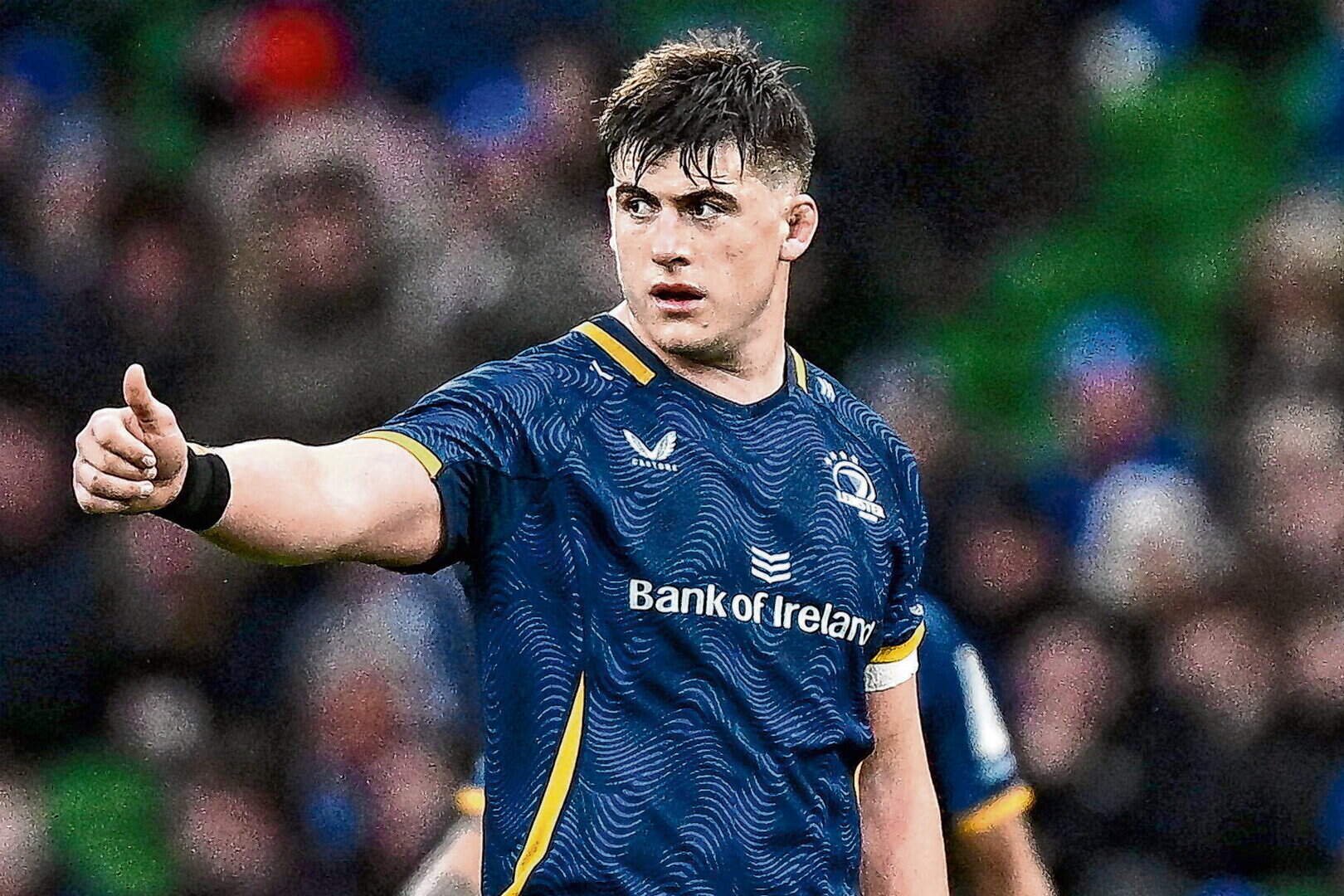 Leinster’s Dan Sheehan will swap his usual front-row duties for a back-row role against Munster