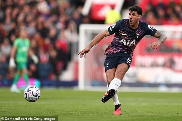 Marcos Senesi is composed on the ball and looked good against Manchester United