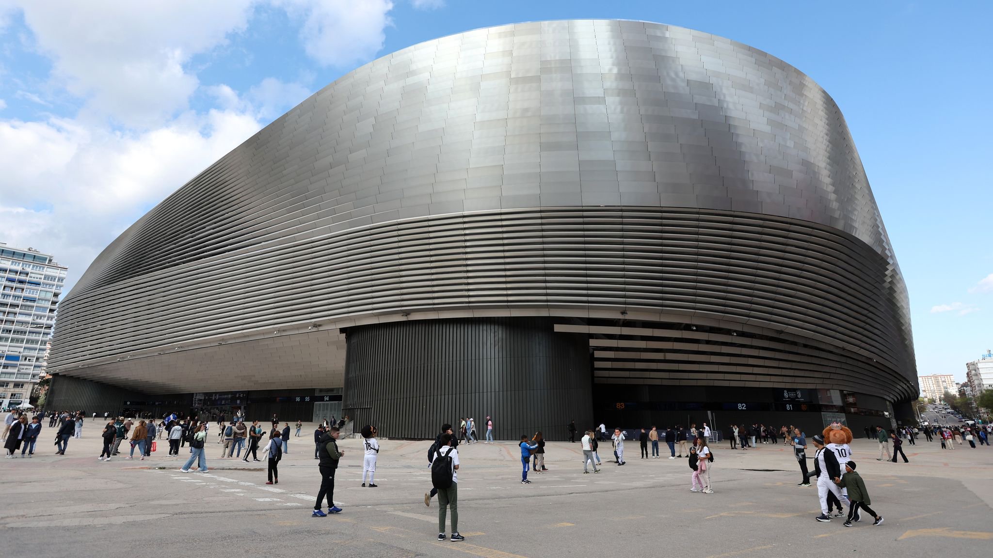 Real Madrid's Santiago Bernabeu has a seating capacity of 83,186 following its major modern renovation