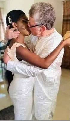 26 old black lady marries 70 year old white man