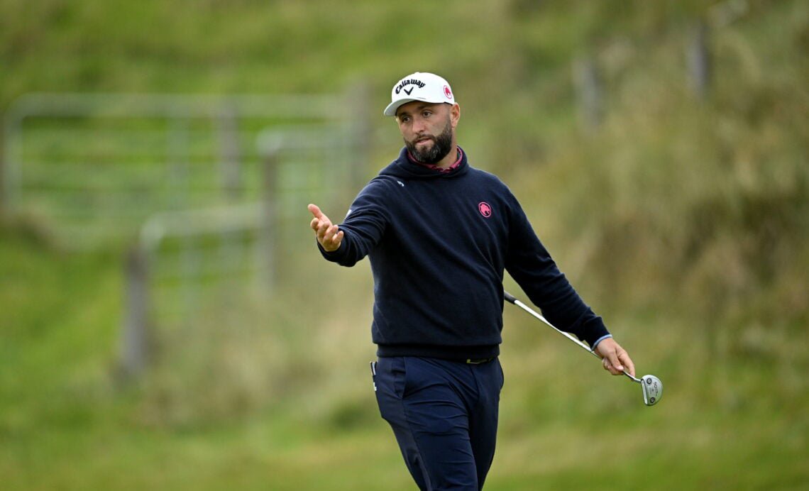 Jon Rahm during the first round of the Irish Open
