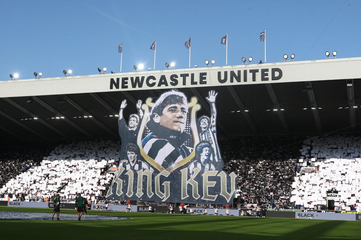 Newcastle United fans at St James' Park as tributes paid to Kevin Keegan before Liverpool game