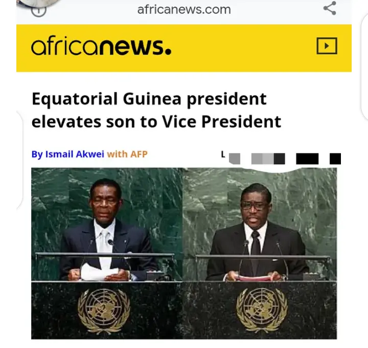 Check Only African Country Where Father President Vice (Photo)
