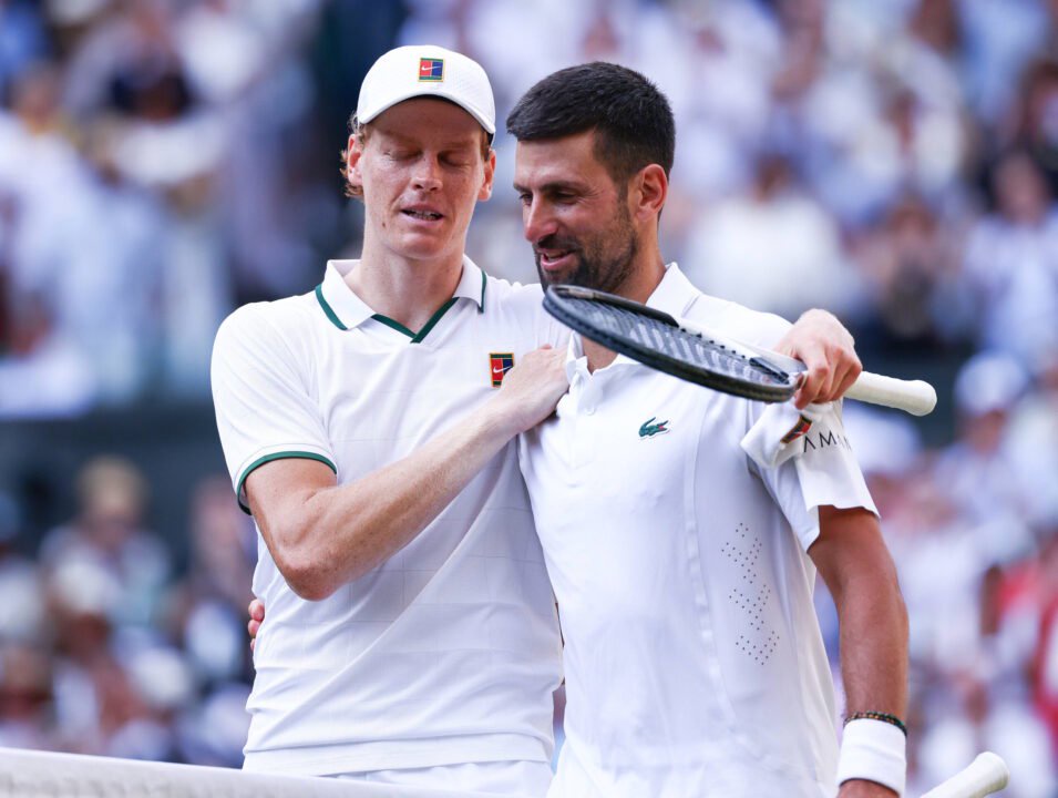 Jannik Sinner and Novak Djokovic