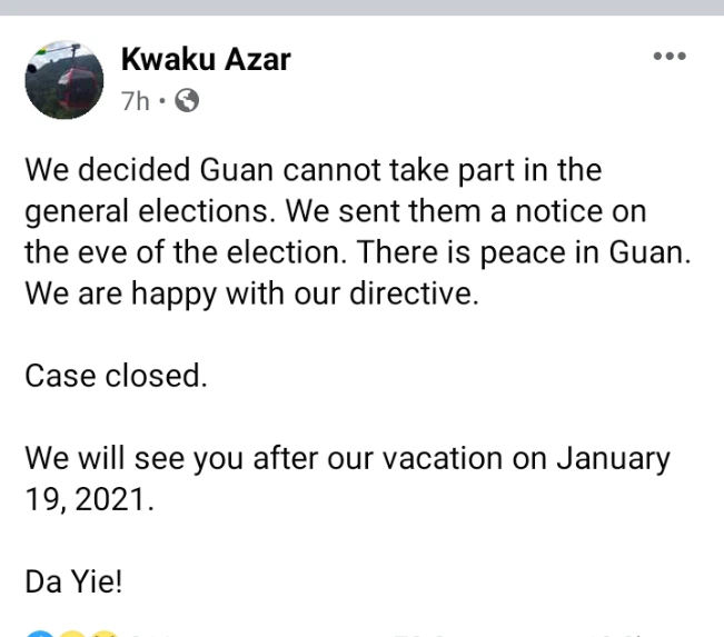 76b4a3b4a54bc4f2f8ee6d792b9f2b20?quality=uhq&format=webp&resize=720 BREAKING: Electoral Commission Announces Going On Leave; Sparks Another Controversy -[ISSUED LETTER]