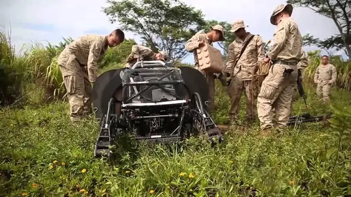 Check LS3, Robotic Used Army Carrying Military Weapons Battlefront