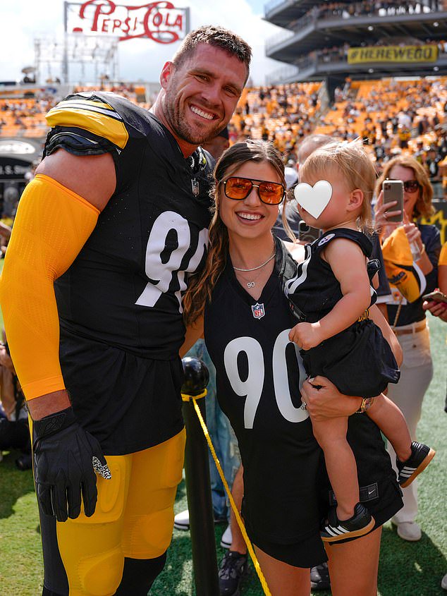 The wife of Steelers star TJ Watt, Dani, expressed her shock that the game would go ahead