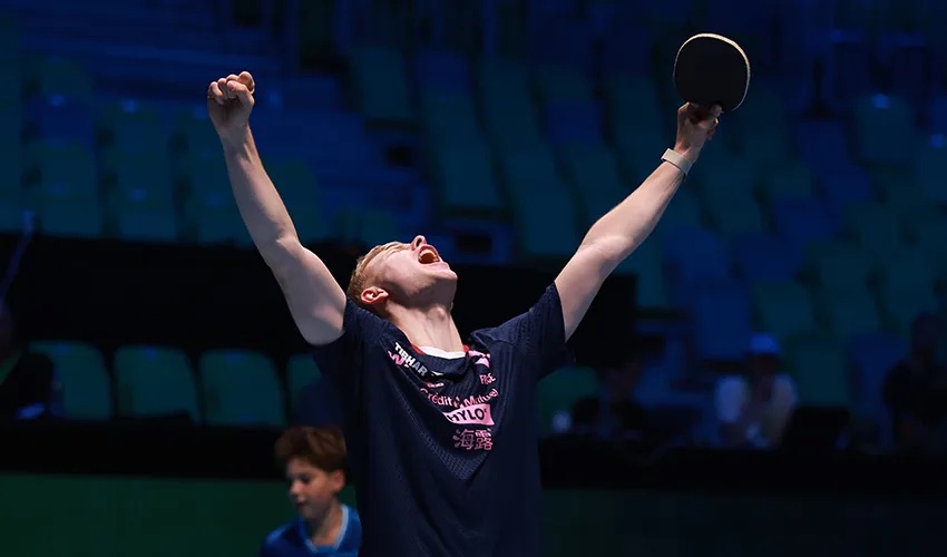 Felix Lebrun aus Frankreich ist der neue Europameister. (©ETTU)
