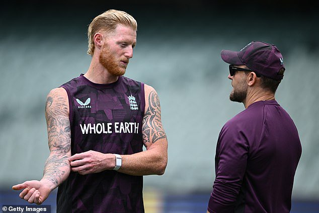 Ben Stokes (left) has called on his team to show 'fight' this week in Adelaide saying that 'proper meaningful conversations' have taken place over how to bounce back from successive losses