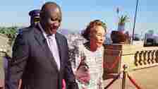 Cyril Ramaphosa and im wife