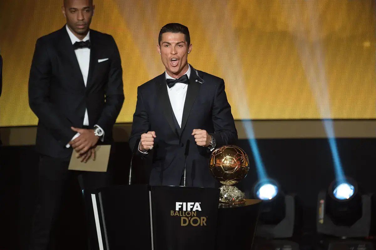 Cristiano Ronaldo officially wins Ballon d’Or award