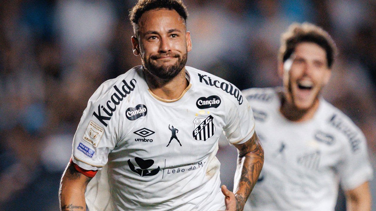 Neymar tem contrato até dezembro e permanência no Santos depende de definições para 2027 (Foto: Divulgação/ Santos)
