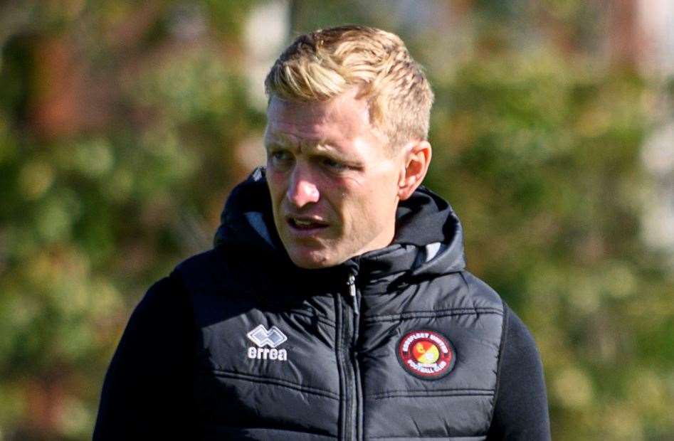 Ebbsfleet manager Josh Wright. Picture: Ed Miller/EUFC