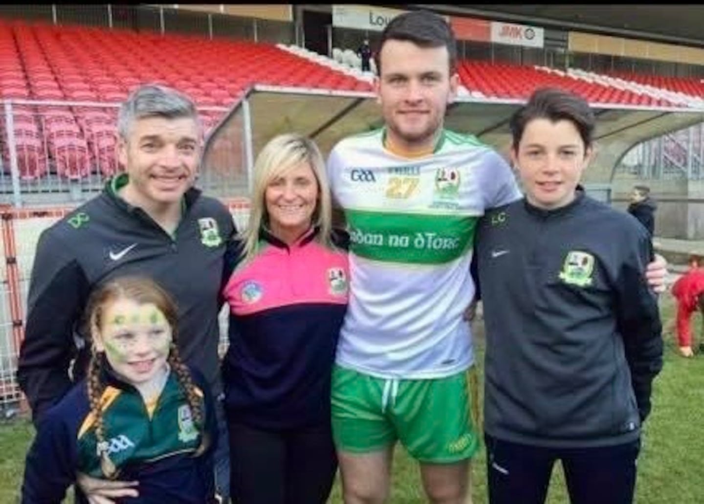 The Cullen family. Eva, Declan, Veronica, Conor and Luke.