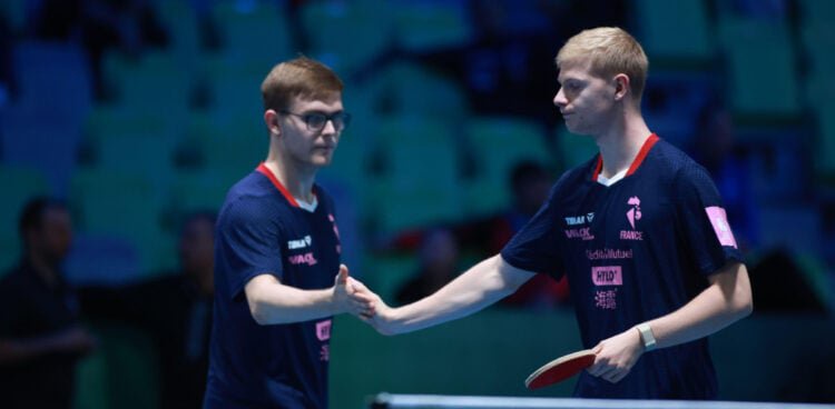 Tennis de table – Chpts d’Europe (H) : Les frères Lebrun en quarts du double