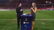 The duo are presenting all the action pitch side