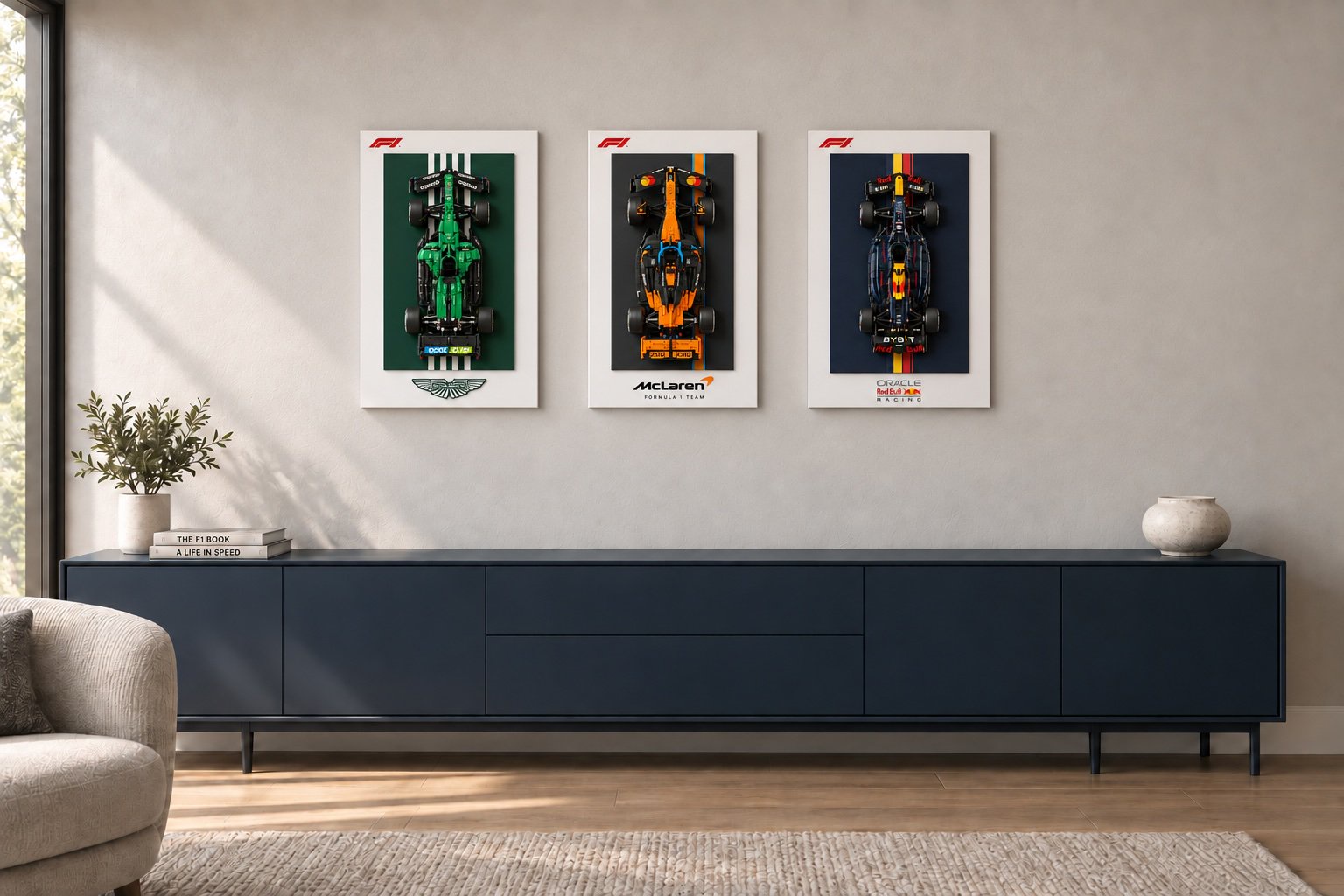 StudiosBricks racing car wall art