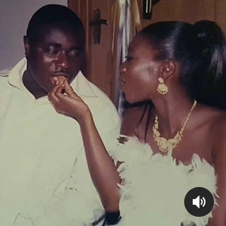 Beautiful throwback wedding photos of Stacy Amoateng and Okyame Quophi keeps trending