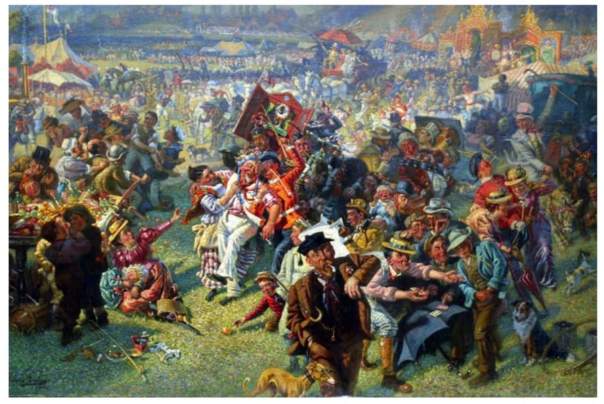 The Blaydon Races by William Irving, 1903, celebrates the famous Victorian race meeting