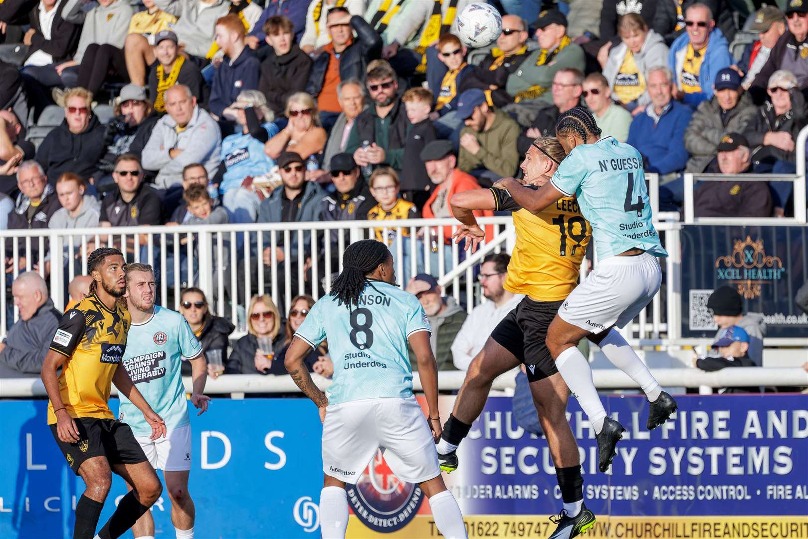 Stan Leech's arrival has given Ken Charles competition as Maidstone's central striker. Picture: Helen Cooper
