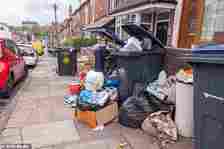 Overspilling bins : As students move out en masse in June at the end of the academic year