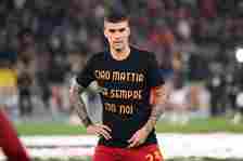 Gianluca Mancini dedicated a goal to Giani and wore a T-shirt with a message translating as, 'Farewell Mattia, forever with us'
