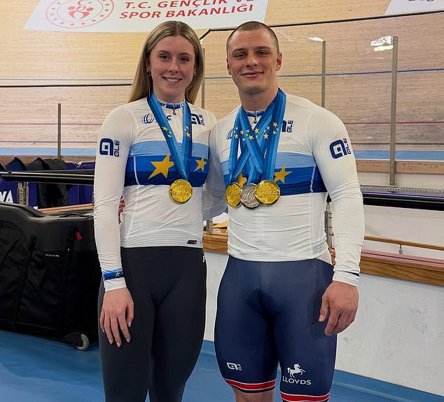 Richardson is not competing at the World Championships amid the ongoing misconduct probe but his girlfriend Emma Finucane remains