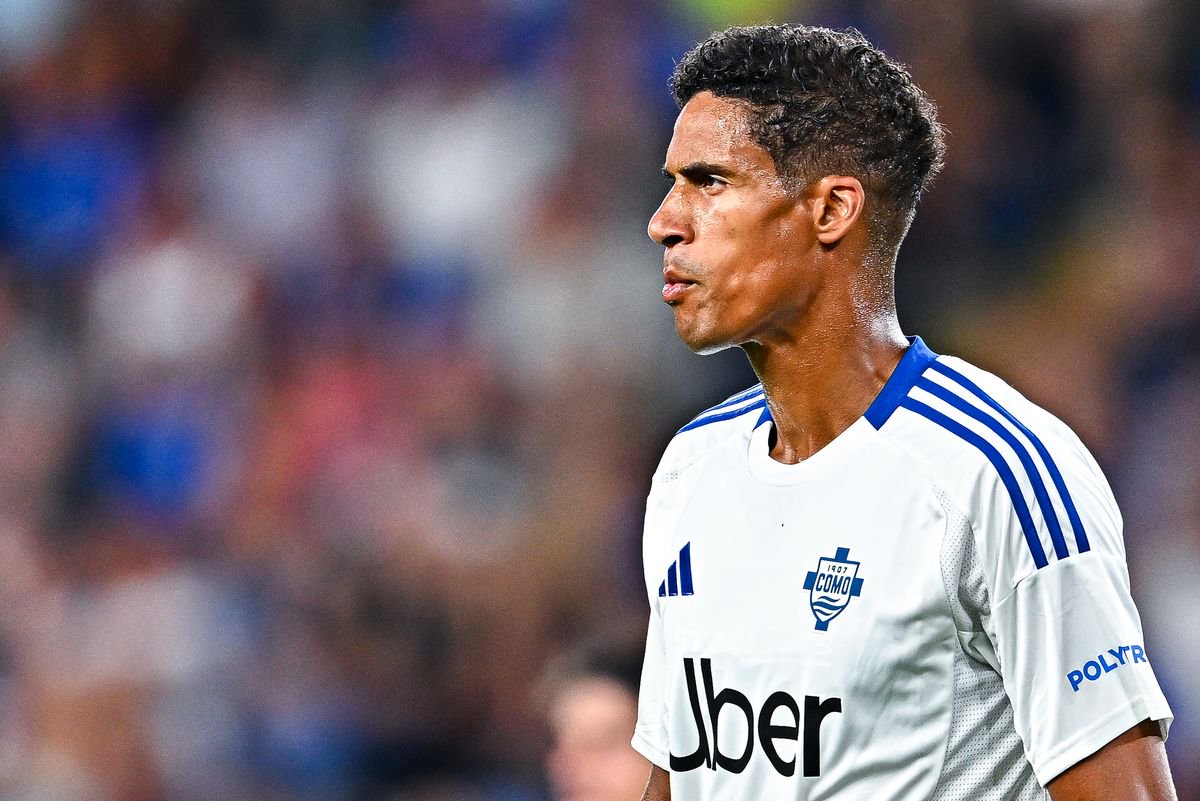 Raphael Varane picked up an injury on his Como debut
