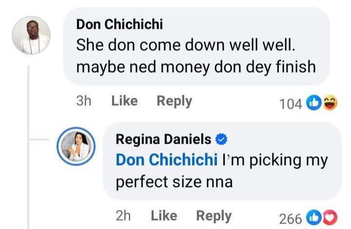 Actress Regina Daniels takes time to respond to critics shaming her over her failed marriage