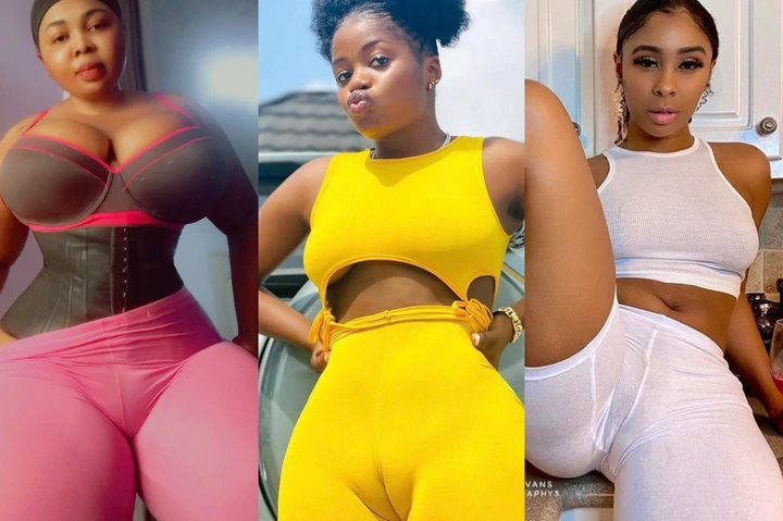 Unusual poses of curvy women causing a stir on social media (photos)