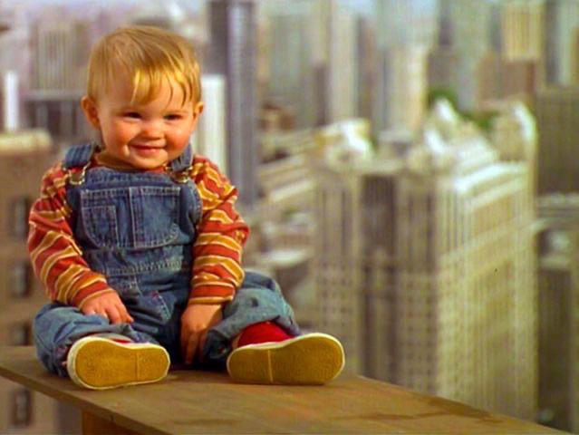 In Baby's Day Out (1994), production nearly stopped multiple times after the crew ran out of babies while filming the ledge scenes. : r/shittymoviedetails