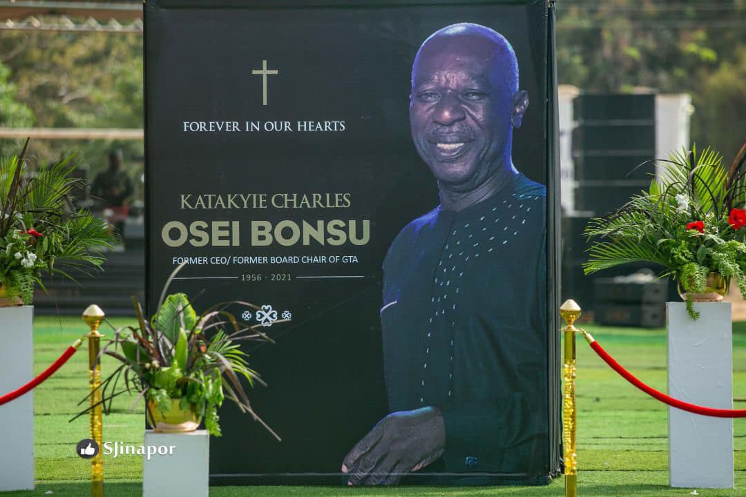May be an image of 1 person and text that says 'FOREVER IN OUR HEARTS KATAKYIE CHARLES OSEI BONSU FORMER CEO/ FORMER BOARD CHAIR OF TA Sjinapor'